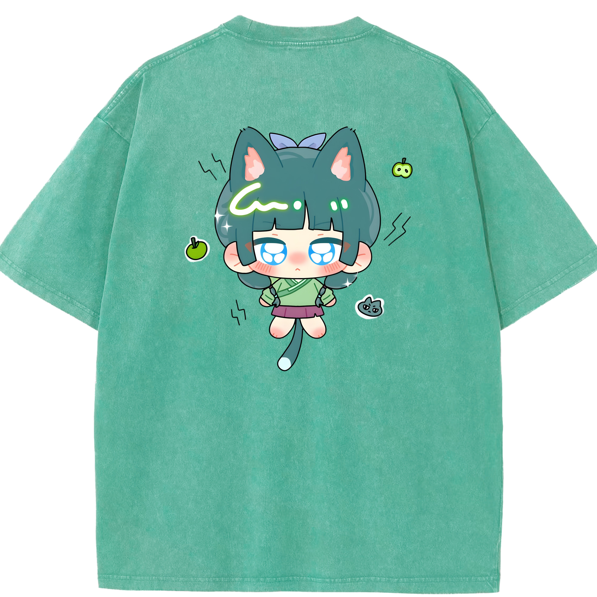 （画像用） 薬屋のひとりごと The Apothecary Diaries 綿100% ヴィンテージ風 半袖Tシャツ（背面プリント）